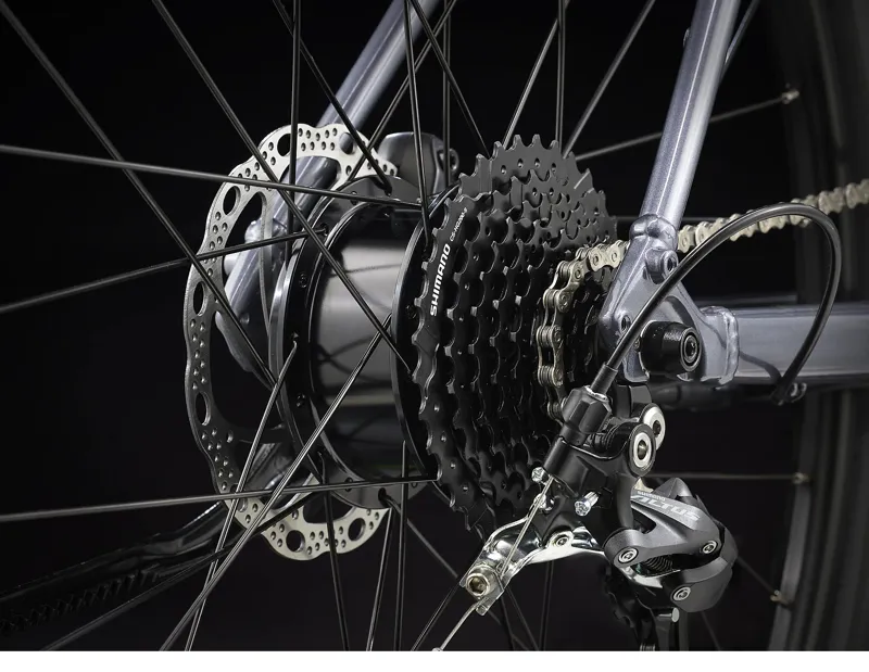 Trek Dual Sport+ 2 Hybrid eBike in Galactic Grey-8